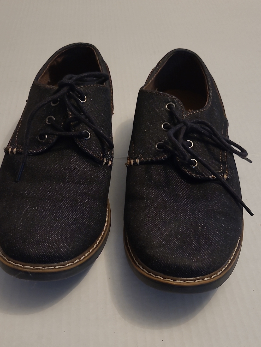 George Men's Black Canvas Derby Shoes